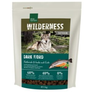 Hundefutter REAL NATURE WILDERNESS Senior Dark Fjord Rothirsch & Lachs mit Ente 1 kg