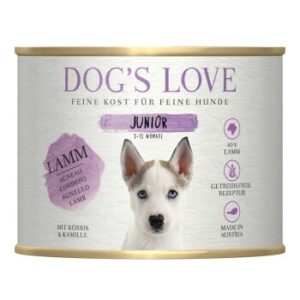 Hundefutter DOG’S LOVE Junior Lamm mit K?rbis 6×200 g