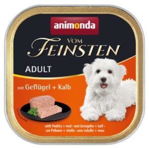 Hundefutter animonda Vom Feinsten Adult 22x150g Geflügel & Kalb