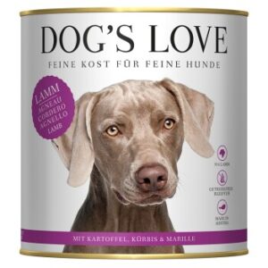 Hundefutter DOG’S LOVE Adult Lamm 6×800 g