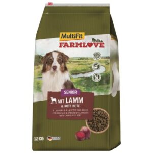 Hundefutter MultiFit Farmlove Senior Lamm & Rote Bete 12kg