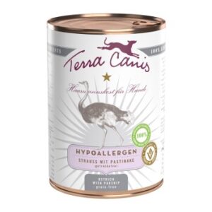 Hundefutter Terra Canis Hypoallergen Adult 6x400g Strauss mit Pastinake