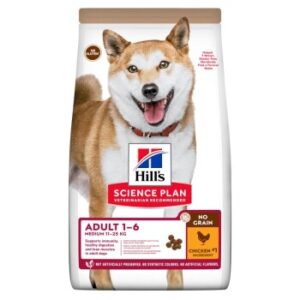 Hundefutter Hill’s Science Plan No Grain Adult Medium ohne Getreide Geflügel 14 kg