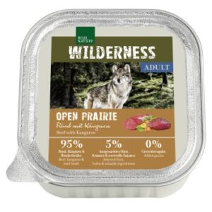 Hundefutter REAL NATURE WILDERNESS Adult 16x100g Rind mit Känguru