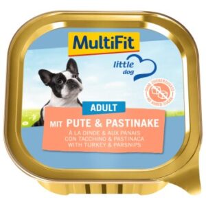 Hundefutter MultiFit Adult Little Dog 11x150g mit Pute & Pastinake