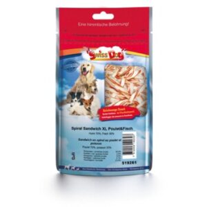 Hundefutter SwissDog Spiral Sandwich XL Chicken&Fish 400g