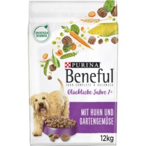 Hundefutter Beneful Purina Glückliche Jahre 7+ mit Huhn und Gartengemüse 12 kg