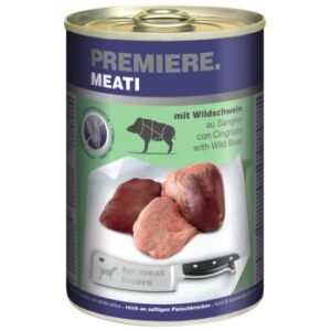 Hundefutter PREMIERE Meati Wildschwein 12×400 g