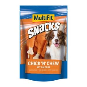 Hundefutter MultiFit Snacks Chick’n Chew Calciumknochen 2x100g