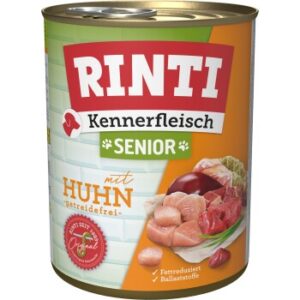 Hundefutter RINTI Kennerfleisch Senior Huhn 12×800 g