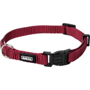 Halsbänder & Geschirre AniOne Halsband Classic Nylon bordeaux XS