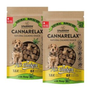 Hundefutter Sparrow CannaRelax Snacks 2×200 g