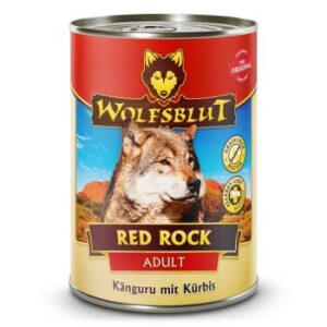 Hundefutter WOLFSBLUT Adult Red Rock – Känguru mit Kürbis – 6x395g