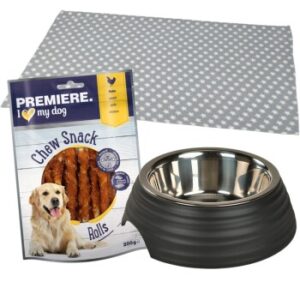 Hundefutter FIT+FUN Set Auszeit – Snack + Napf + Liegedecke