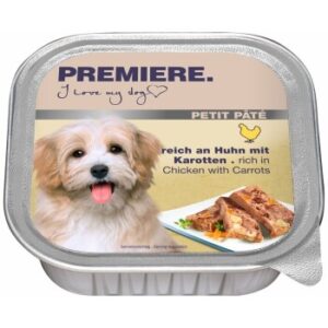 Hundefutter PREMIERE Petit Pâté Huhn & Karotten 11×150 g