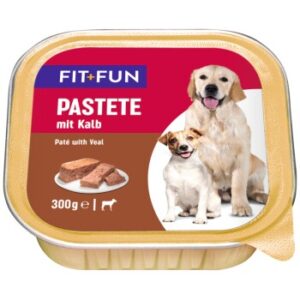 Hundefutter FIT+FUN Pastete 9x300g Kalb