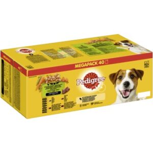 Hundefutter Pedigree Vital Multipack Portionsbeutel in Sauce 40x100g