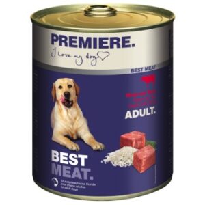 Hundefutter PREMIERE Best Meat Adult Rind & Reis 12×800 g