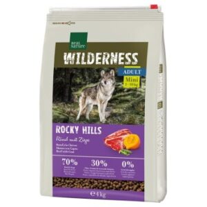 Hundefutter REAL NATURE WILDERNESS Mini Rocky Hills Rind & Ziege 4 kg