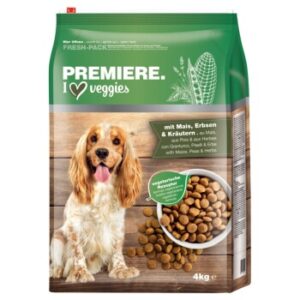 Hundefutter PREMIERE Veggies Mais, Erbsen & Kräutern 4 kg