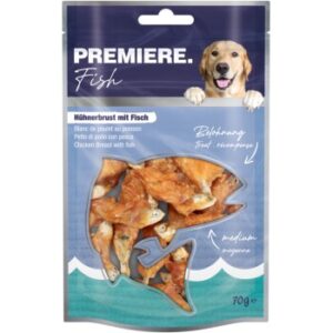 Hundefutter PREMIERE Hühnerbrust mit Fisch 7x70g