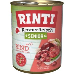 Hundefutter RINTI Kennerfleisch Senior Rind 12×800 g