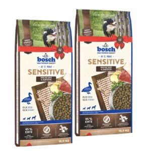 Hundefutter bosch Sensitive Ente & Kartoffel 2×15 kg