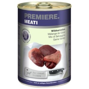 Hundefutter PREMIERE Meati Wildvariation 24×400 g