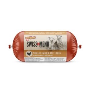 Hundefutter DeliBest Swiss Menu Huhn und Reis 18x200g – Hochwertige Tiernahrung für gesunde Hunde