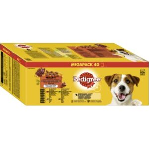 Hundefutter Pedigree Vital Multipack Portionsbeutel in Gelee 40x100g