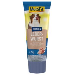 Hundefutter MultiFit Leberwurst 12x75g