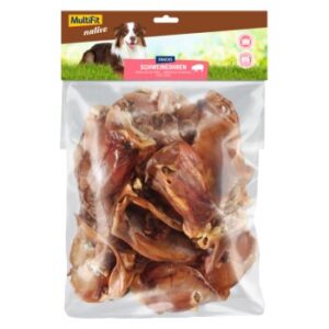 Hundefutter MultiFit native Schweineohren 400 g