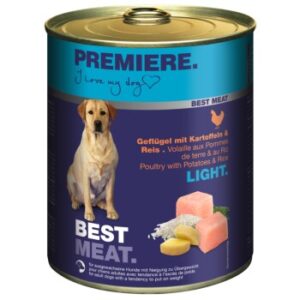 Hundefutter PREMIERE Best Meat Light Geflügel & Reis 24×800 g