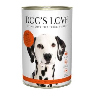 Hundefutter DOG’S LOVE Adult Classic 6x400g Rind mit Apfel & Spinat