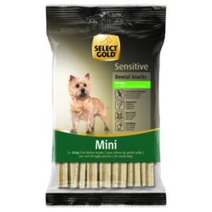 Hundefutter SELECT GOLD Sensitive Dental Snacks Alge Mini 2x99g