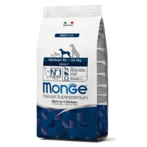 Hundefutter Monge Daily Line Adult Medium Huhn 12 kg