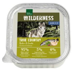 Hundefutter REAL NATURE WILDERNESS Adult 16x100g Huhn & Lachs