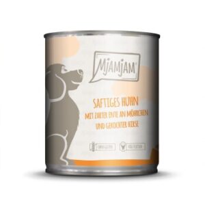 Hundefutter MjAMjAM Adult Huhn mit Ente & M?hrchen 6×800 g