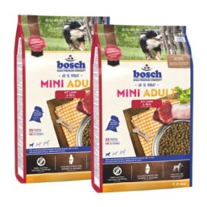 Hundefutter bosch Mini Adult Lamm & Reis 2×3 kg