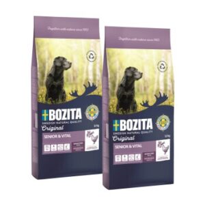 Hundefutter BOZITA Dog Original Adult Senior 2×12 kg