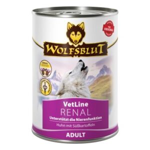 Hundefutter WOLFSBLUT Adult VetLine Renal, Huhn 6×395 g