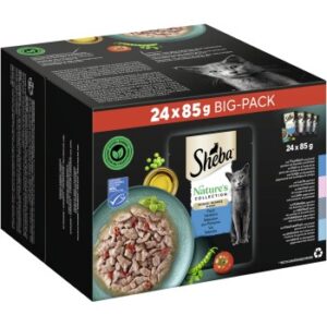 Hundefutter Sheba Nature’s Collection Fisch Variation in Sauce MSC Multipack 24x85g