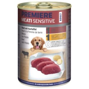 Hundefutter PREMIERE Meati Sensitive Rind & Kartoffel 12×400 g