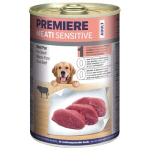 Hundefutter PREMIERE Meati Sensitive Rind pur 12×400 g