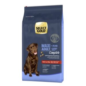 Hundefutter SELECT GOLD Complete Maxi Adult Rind 12 kg