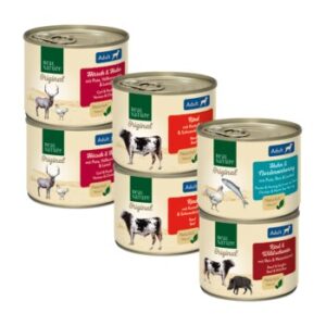 Hundefutter REAL NATURE Adult 6×200 g Mixpaket 1