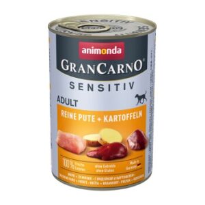 Hundefutter animonda GranCarno Adult Sensitiv Pute & Kartoffel 12×400 g