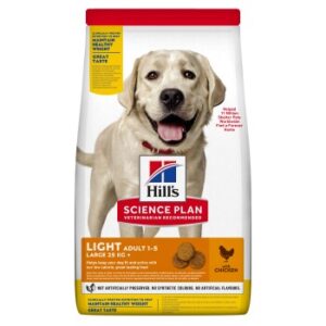 Hundefutter Hill’s Science Plan Light Adult Large Breed mit Huhn 18 kg