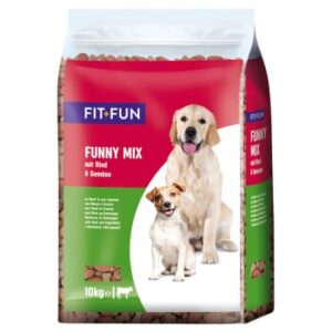 Hundefutter FIT+FUN Trockenfutter Adult 10kg Rind & Gemüse