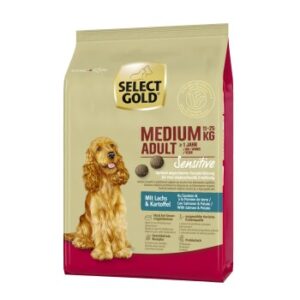 Hundefutter SELECT GOLD Sensitive Adult Medium Lachs & Kartoffel 1 kg